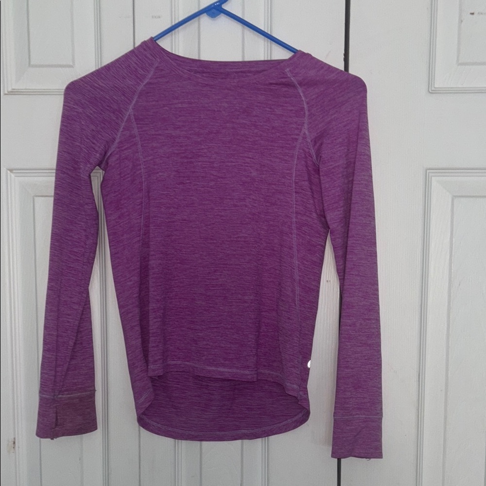 Purple Long Sleeve Athletic Top